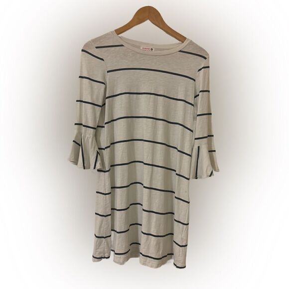 Sundry Bell Sleeve Striped Dress - Picture 1 of 4